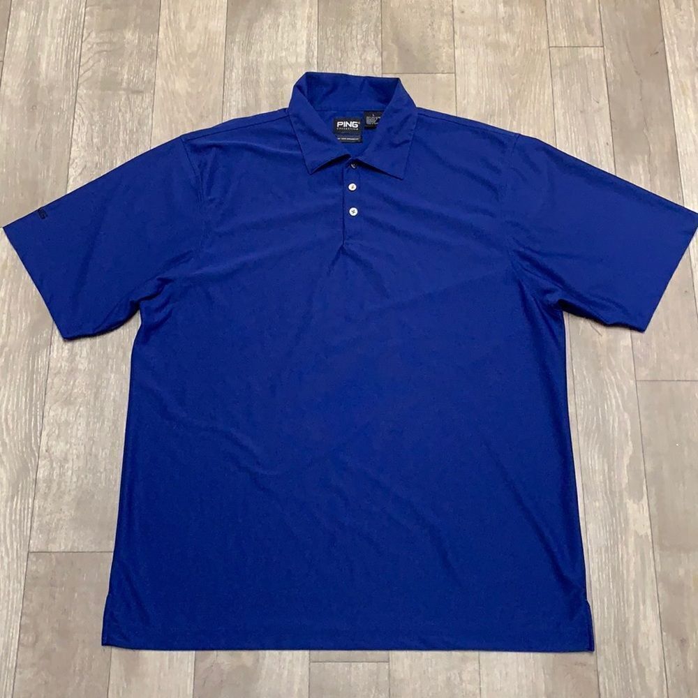 Mens PING‎ Golf Polo Performance Active Shortsleeve Shirt